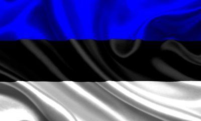 Прапор &laquo;Естонія&raquo;, Штучний шовк, 1200х700 мм 147578 фото