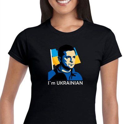 Футболка жіноча чорна "Я - Українець!" 1616416311 фото