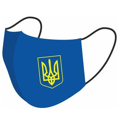МАСКА СИНЯ "ГЕРБ УКРАЇНИ" 1419375637 фото