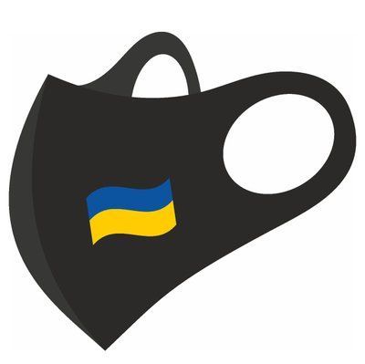 Тканинна маска пітта "ПРАПОР УКРАЇНИ" 1419376560 фото