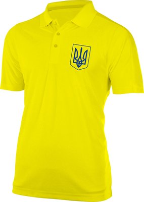 Футболка поло мужская "Герб Украины", желтая 1422167837 фото