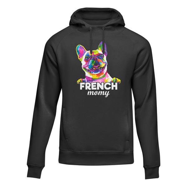 Худі унісекс чорний "French bulldog" 94165962 фото