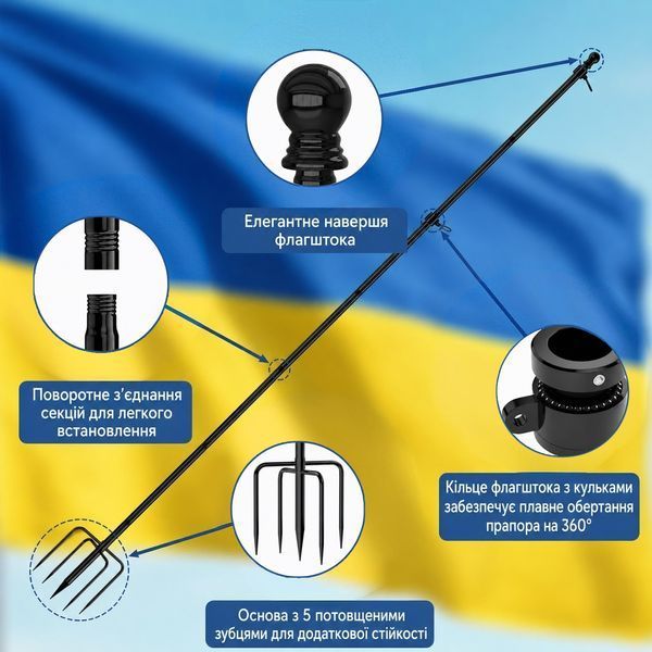 Флагшток для ґрунту grunt_flag фото